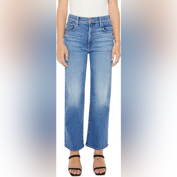 Mother Lil' Zip Rambler Flood Jeans size 28 - Picture 1 of 12